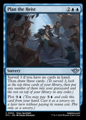 Plan the Heist<br /><span class="collector-number">Collector No. 62</span>