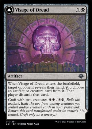 Visage of Dread // Dread Osseosaur<br /><span class="collector-number">Collector No. 129</span>