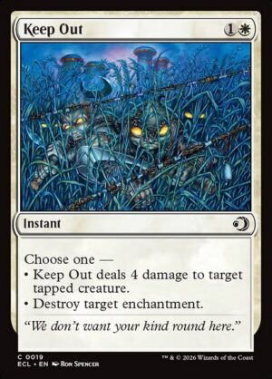 Keep Out<br /><span class="collector-number">Collector No. 19</span>