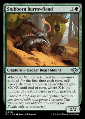Stubborn Burrowfiend<br /><span class="collector-number">Collector No. 184</span>