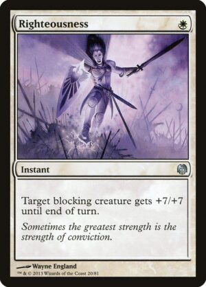 Righteousness<br /><span class="collector-number">Collector No. 20</span>