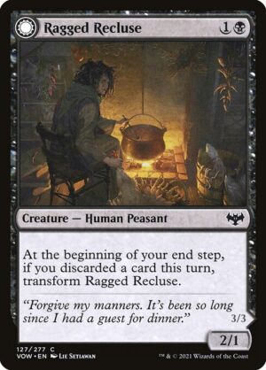 Ragged Recluse // Odious Witch<br /><span class="collector-number">Collector No. 127</span>