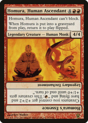 Homura, Human Ascendant // Homura's Essence<br /><span class="collector-number">Collector No. 103</span>