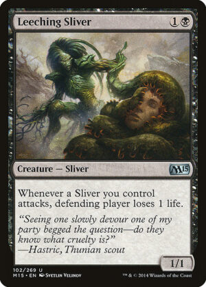 Leeching Sliver<br /><span class="collector-number">Collector No. 102</span>
