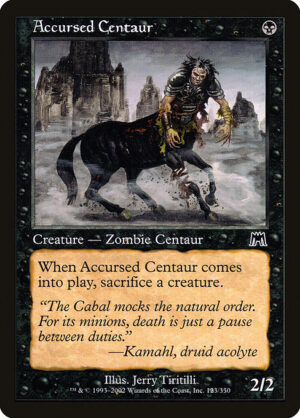 Accursed Centaur<br /><span class="collector-number">Collector No. 123</span>