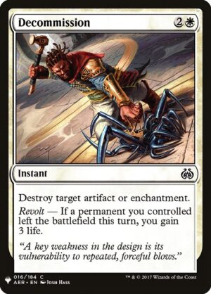 Decommission<br /><span class="collector-number">Collector No. AER-16</span>