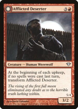 Afflicted Deserter // Werewolf Ransacker<br /><span class="collector-number">Collector No. 81</span>