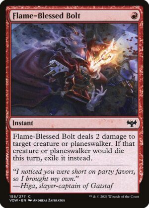 Flame-Blessed Bolt<br /><span class="collector-number">Collector No. 158</span>