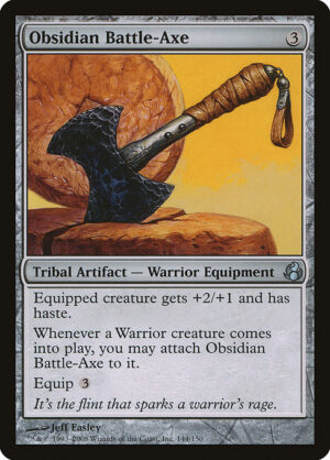 Obsidian Battle-Axe<br /><span class="collector-number">Collector No. 144</span>