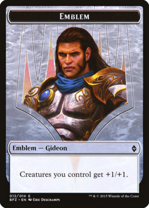 Gideon, Ally of Zendikar Emblem<br /><span class="collector-number">Collector No. 12</span>