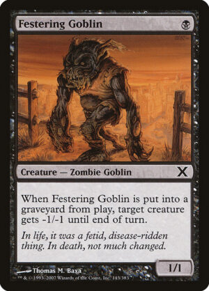 Festering Goblin - Foil<br /><span class="collector-number">Collector No. 143</span>
