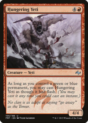 Hungering Yeti<br /><span class="collector-number">Collector No. 105</span>