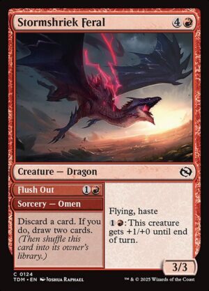 Stormshriek Feral // Flush Out<br /><span class="collector-number">Collector No. 124</span>