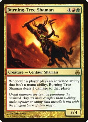 Burning-Tree Shaman<br /><span class="collector-number">Collector No. 105</span>