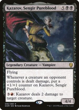 Kazarov, Sengir Pureblood<br /><span class="collector-number">Collector No. 96</span>