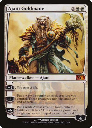 Ajani Goldmane<br /><span class="collector-number">Collector No. 1</span>