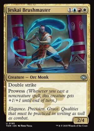 Jeskai Brushmaster<br /><span class="collector-number">Collector No. 195</span>