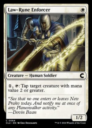 Law-Rune Enforcer<br /><span class="collector-number">Collector No. 64</span>