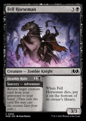 Fell Horseman // Deathly Ride<br /><span class="collector-number">Collector No. 92</span>