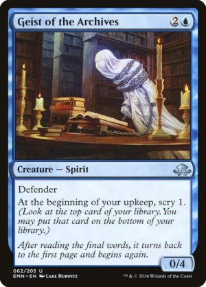 Geist of the Archives<br /><span class="collector-number">Collector No. 62</span>