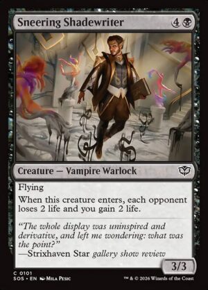 Sneering Shadewriter<br /><span class="collector-number">Collector No. 101</span>