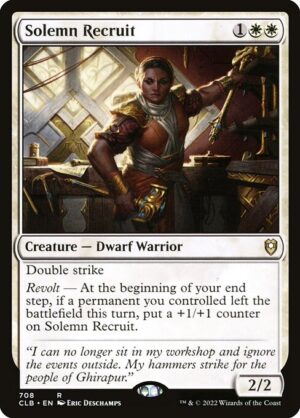 Solemn Recruit<br /><span class="collector-number">Collector No. 708</span>