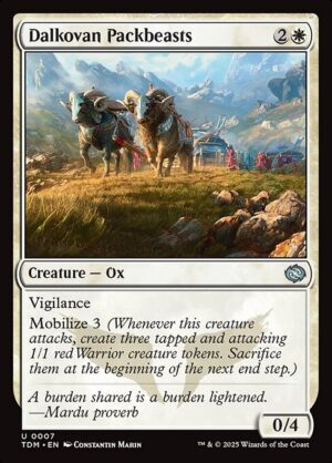 Dalkovan Packbeasts - Foil<br /><span class="collector-number">Collector No. 7</span>