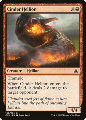 Cinder Hellion - Foil<br /><span class="collector-number">Collector No. 105</span>