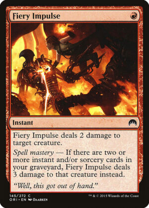 Fiery Impulse<br /><span class="collector-number">Collector No. 145</span>