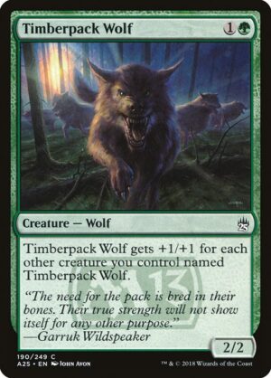 Timberpack Wolf<br /><span class="collector-number">Collector No. 190</span>