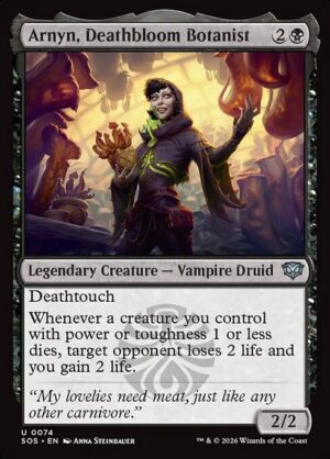 Arnyn, Deathbloom Botanist<br /><span class="collector-number">Collector No. 74</span>