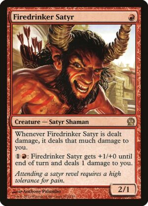 Firedrinker Satyr<br /><span class="collector-number">Collector No. 122</span>