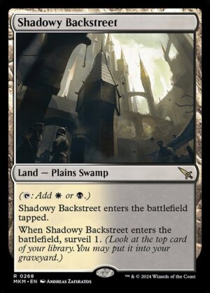 Shadowy Backstreet<br /><span class="collector-number">Collector No. 268</span>