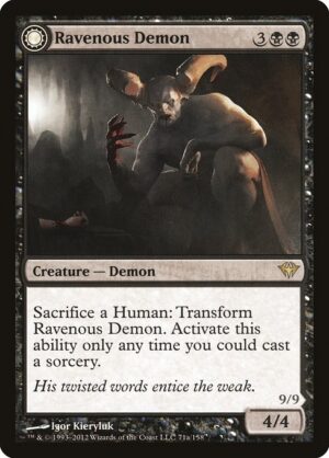 Ravenous Demon // Archdemon of Greed<br /><span class="collector-number">Collector No. 71</span>