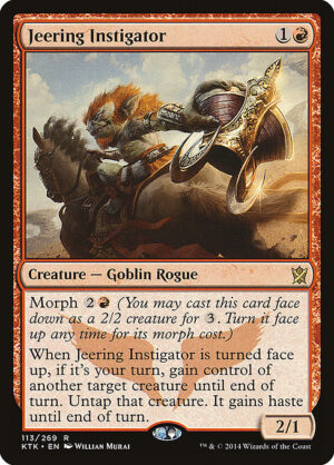 Jeering Instigator - Foil<br /><span class="collector-number">Collector No. 113</span>