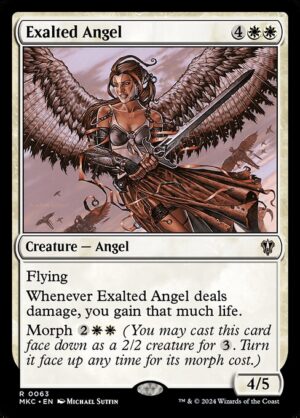 Exalted Angel<br /><span class="collector-number">Collector No. 63</span>