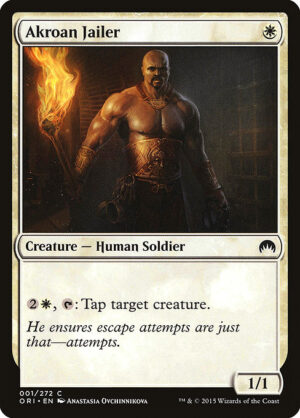 Akroan Jailer<br /><span class="collector-number">Collector No. 1</span>