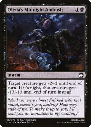 Olivia's Midnight Ambush<br /><span class="collector-number">Collector No. 118</span>
