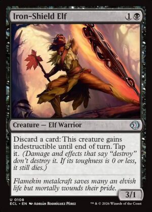 Iron-Shield Elf<br /><span class="collector-number">Collector No. 108</span>