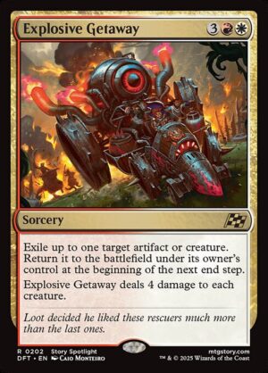 Explosive Getaway<br /><span class="collector-number">Collector No. 202</span>