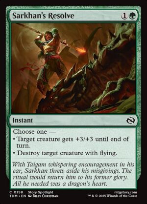 Sarkhan's Resolve<br /><span class="collector-number">Collector No. 158</span>