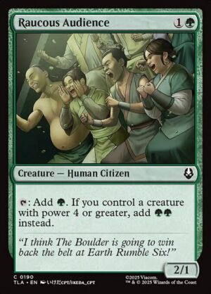 Raucous Audience<br /><span class="collector-number">Collector No. 190</span>