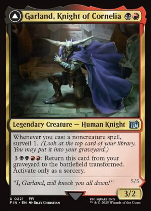 Garland, Knight of Cornelia // Chaos, the Endless<br /><span class="collector-number">Collector No. 221</span>