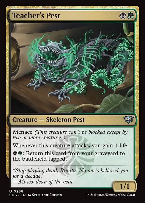 Teacher's Pest<br /><span class="collector-number">Collector No. 238</span>