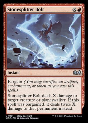 Stonesplitter Bolt - Foil<br /><span class="collector-number">Collector No. 151</span>