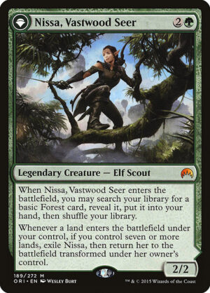 Nissa, Vastwood Seer // Nissa, Sage Animist<br /><span class="collector-number">Collector No. 189</span>