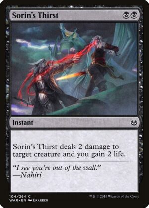 Sorin's Thirst<br /><span class="collector-number">Collector No. 104</span>