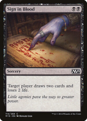 Sign in Blood<br /><span class="collector-number">Collector No. 114</span>